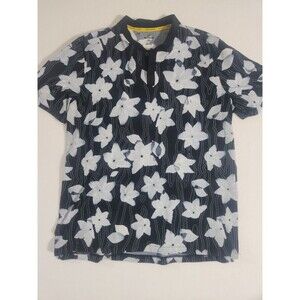 CURRY X UNDER ARMOUR MENS BOMBER FLORAL GOLF POLO SIZE 2XL SHORT SLEEVE